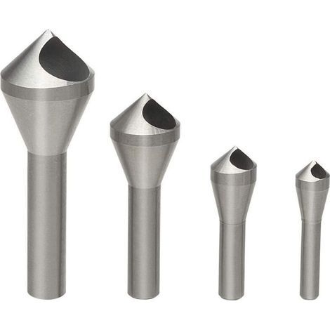 4Pcs Fraise à Chanfreiner Ébavurer Foret Conique en HSS pour Perçage Métal Bois Plastique (1/5)