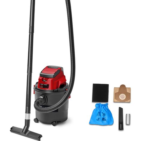 Einhell Aspirateur eaux et poussières sans fil TC-VC 18/15 Li-Solo PXC (18 V, 15 L, 4 roulettes, Livré avec accessoires) Livré sans Batterie ni Chargeur