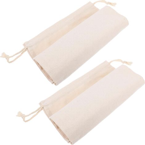 Lot de 2 grands sacs à cordon en coton respirant idéaux pour (1/5)