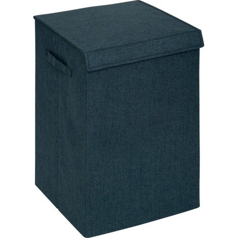 Panier à Linge Avec Séparateur "Colors" 74L Bleu Pétrole (1/4)