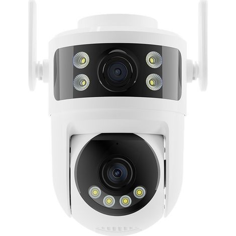Caméra de surveillance WiFi PTZ Yoosee 6MP, caméra dôme 2 pouces intérieure et extérieure, Vision nocturne double lumière, IP66 étanche, Audio bidirectionnel, Alarme détection mouvement, Stockage cart (1/5)
