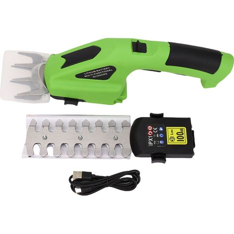 Taille-haie électrique 7.2V, cisaille à gazon sans fil Rechargeable pour l'élagage de la pelouse du jardin et de la cour (1/5)