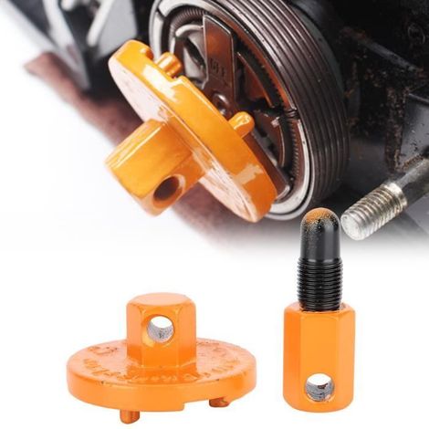 Qiilu Outil pour tronçonneuse à piston Outil Dépose d’Embrayage pour Tronçonneuse Volant Démontage Arrêt de Piston pour-Ywey (1/4)