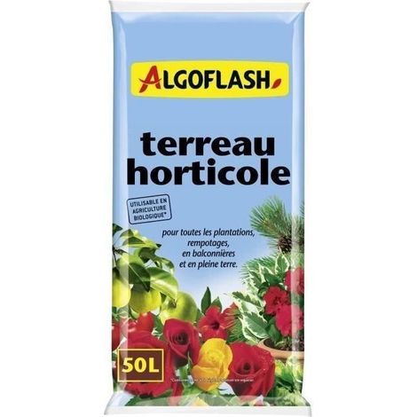Erde algoflash terreau horticole 50 Liter geeignet für Bioanbau (1/2)