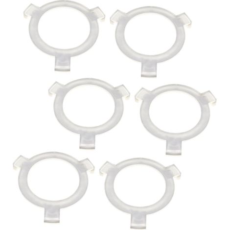 anillos adaptadores de plástico ligero para pantallas de lámparas, adaptadores de bombillas fáciles de instalar.