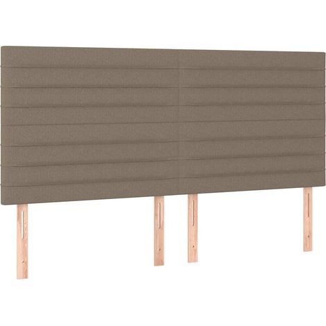 Maison Exclusive - Čelo postele béžové 160x5x118/128 cm látkové (1/5)