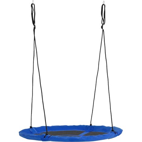 Nestschaukel Ø110Cm 150Kg Verstellbar Blau 3-12 Jahre