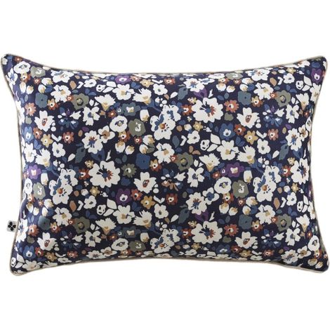 Coussin déhoussable 40 x 60 cm "Coline" Velours imprimé l'Effet Papillon - - (1/5)