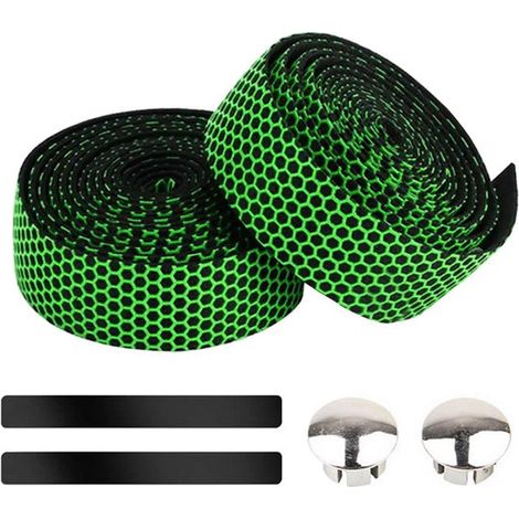Juego de cintas para manillar de bicicleta de PU EVA antideslizantes y amortiguadoras para bicicleta de carretera. (1/5)