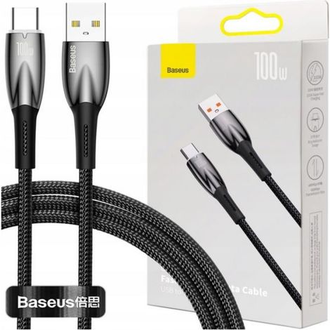 Câble Usb Vers Usb-C - 100 W - Pour Téléphones Et Ordinateurs Portables - 1 M (1/5)