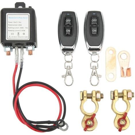 DC12V Coupe Batterie à Distance, Coupe Circuit de Voiture Anti Vol Empêche La Décharge de La Batterie, Courant élevé Coupe Batterie Maître pour RV ATV Voiture Bateau, Distance de Contrôle(2) (1/4)