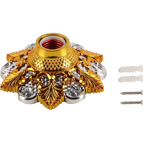 Douille de Lampe E27 à vis avec Motif émaillé de Style rétro européen pour Ampoule E27 (1/5)