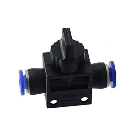 Valve d'arrêt pour pneumatique - Raccord rapide pour air, eau, vide (12 mm, 1 pièce) (1/5)
