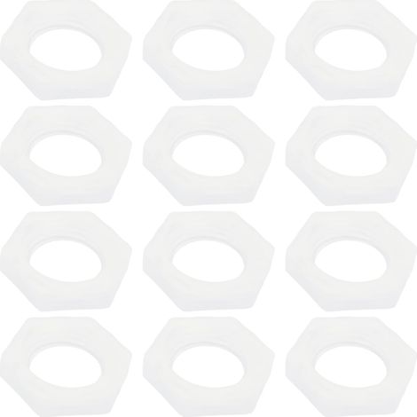 Store Lot de 50 écrous Hexagonaux en Plastique PP G 1/4 (18,6 X 11,5 X 3,7 Mm) pour Tuyau de Liquide de Refroidissement (1/5)