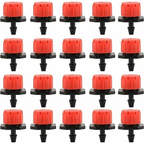 100PCS Goutteurs Irrigation Goutte Goutte dripper, Buses de Gicleurs metteur Jardin, Arrosage Goutte Goutte Automatique 360 Rglable (1/5)