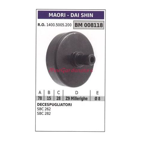 Campana frizione MAORI decespugliatore SBC 262 282 008118