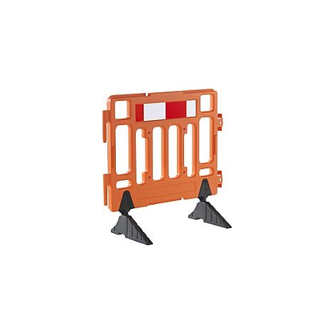 Valla de cercado de plástico  longitud 1,1 m  naranja