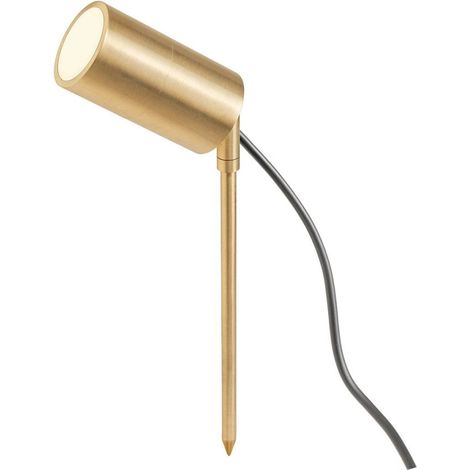 Lampada picchetto redo group stake 91169 91170 gu10 led orientabile ottone, finitura metallo ottone naturale (1/5)