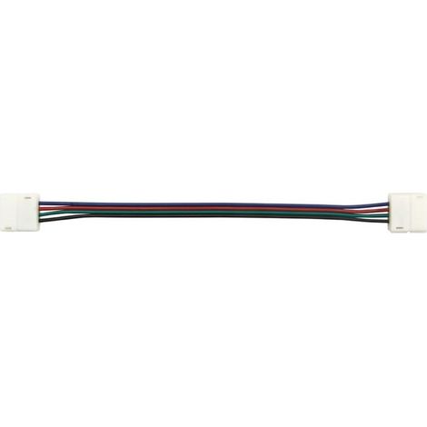 Cavo con connettori a pressione per striscia LED flessibile - 10 mm RGB colore