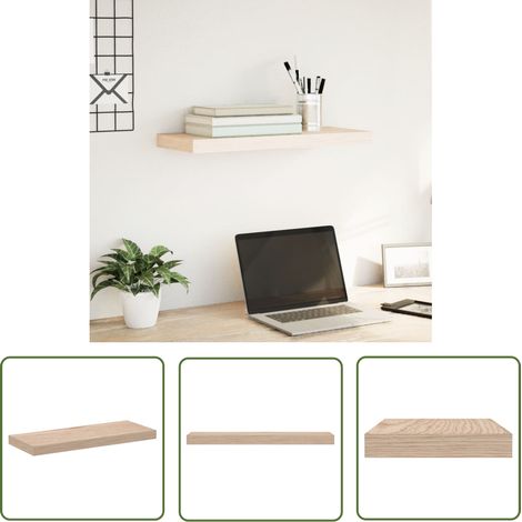 vidaXL Schweberegal 60x23,5x4 cm Holzwerkstoff (1/5)