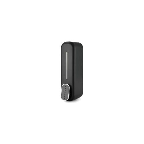 Distributeur de savon - Support mural - 350 ml - Pour salle de bain, cuisine, bureau, noir - Crezuo