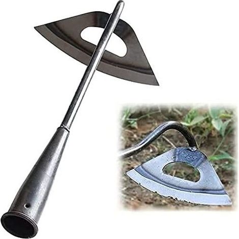 Scarificateur de jardinage à houe creuse trempé en acier- (1/3)