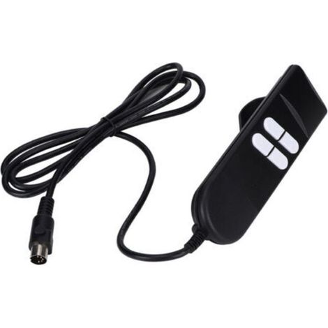 Télécommande à main 4 boutonsContrôle fauteuils élévateurs et inclinablesCompatible moteurs à tige de pousséeCâble 190 cm (1/5)