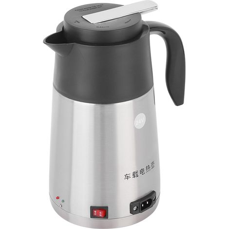 Bouilloire électrique portable 1.2L 24V pour camion, chauffe-eau pour café, tasse chauffante de voiture (1/5)