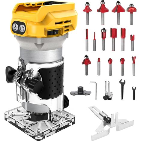1300W Cordless Router for 20V (without battery) (A) (1/5)