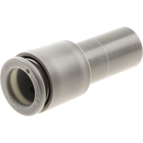 Adaptateur tube à tube droit SMC KQ2 vers Enfichable, 12 mm Enfichable 10 mm