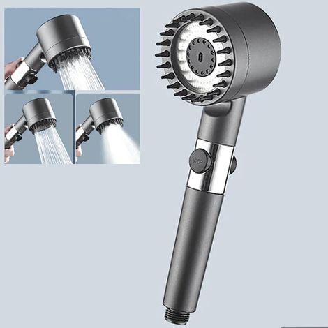 Douchette multifonction haute pression avec réglage a une touche pour une experience de douche personnalisée et relaxante (1/5)