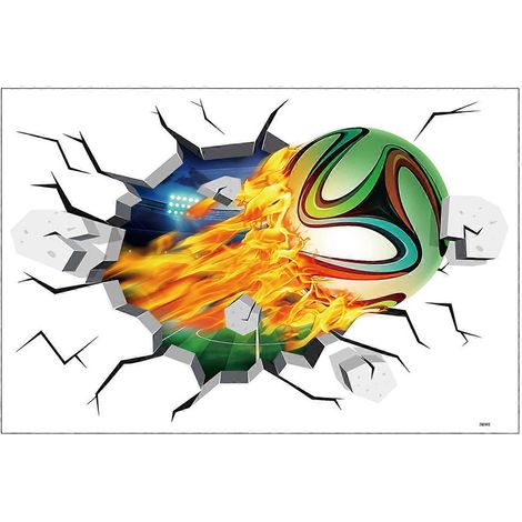 Autocollant de football auto-adhésif - PVC imperméable et amovible - pour fan zone et bar - D (1/5)