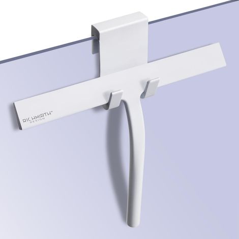 Duschabzieher Set 28 cm Silikon Fensterabzieher Badezimmerwischer Edelstahl (1/5)