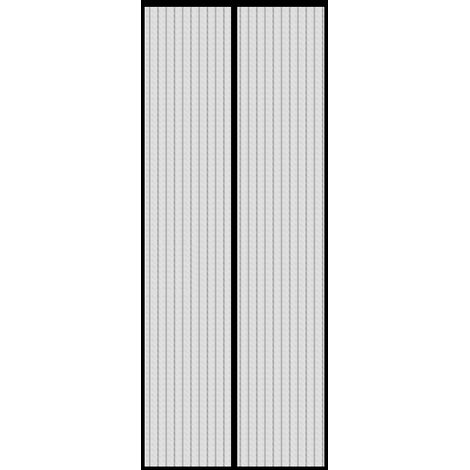 Mosquitera magnética para puertas y ventanas, 120x220cm - malla antimosquitos, no requiere taladrar, color negro. (1/5)