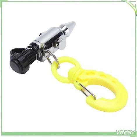 Buse d'air de plongée - FAFEICY - Mini - Laiton chromé - Portable universelle - Compatible BCD (1/4)