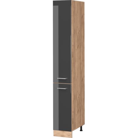 Armadio da farmacia R-Line, Antracite lucido, 30 cm, Vicco