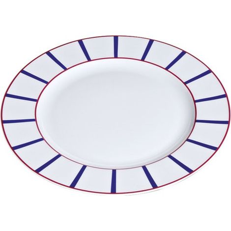 Nova Styl Collection Pays Basque Assiette Rouge Bleu 32 cm