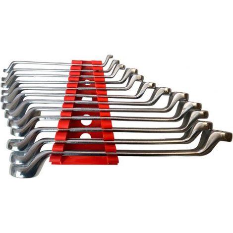 Set 12 Pezzi Chiavi a Stella Poligonali Doppie Curve con Custodia da 6 a 32mm (1/4)