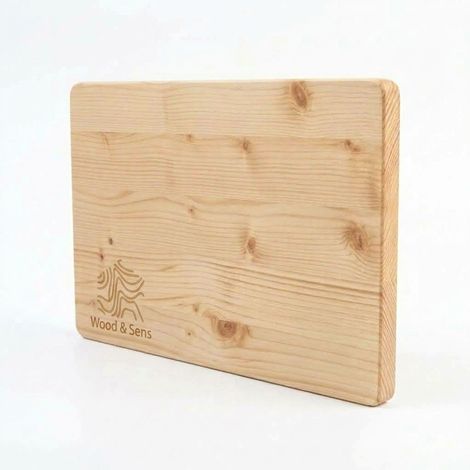 Planche à découper en bois résineux, L.37 × l.24 cm, Ep. 18 mm (1/5)