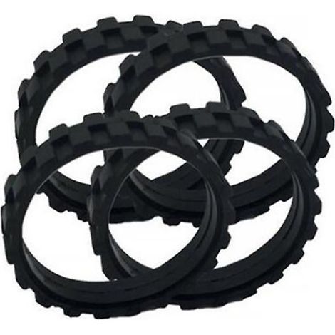 Lot de 4 pneus pour aspirateur robot iRobot Roomba (séries 500, 600, 700, 800, i7, S9). (1/5)