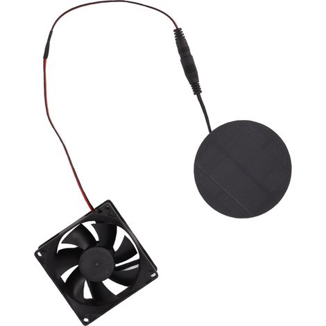 Ventilateur Solaire 3W Silencieux Basse Consommation Mini Extracteur pour Poulailler Serre (1/5)