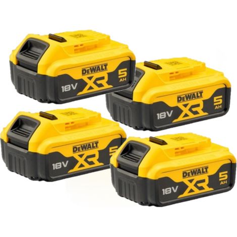 Dewalt DCB184P4 Lot de batteries 4 x DCB184 18V Li-Ion XR - 4 X 5.0Ah