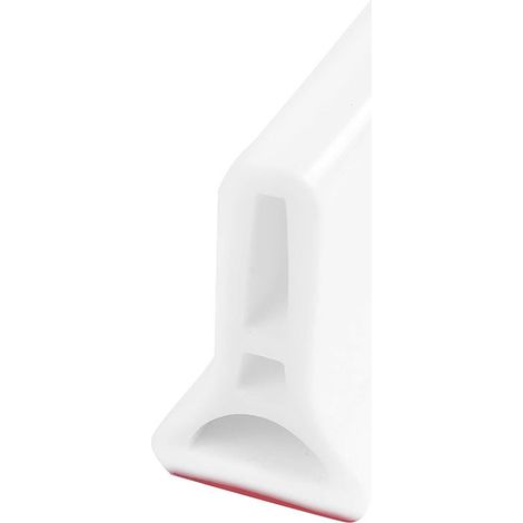 Barrière de Douche - Bande de Rétention d'Eau pour Douches Sans Bordure - 100 x 3 x 5 cm - Blanc - 1 Pièce (1/5)