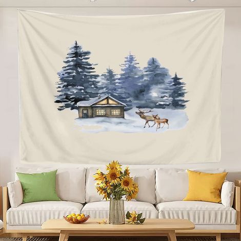 Tapisserie murale amusante et tendance, idéale pour décorer une fête. 100x75cm (1/5)