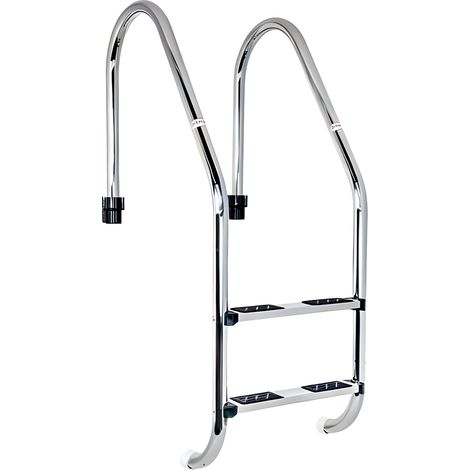 Escalera Standar 2 Peldaños antideslizantes QP. Acero Inox. AISI-316L