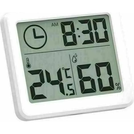 Thermomètre Hygromètre Intérieur Numérique à Haute Précision, Moniteur d'Humidité & deTempérature Portable pour Maison,