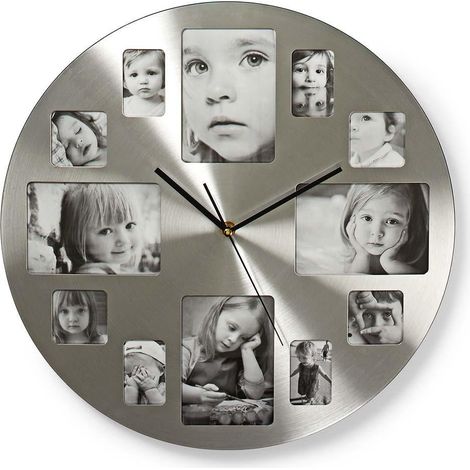 Nedis CLWA003PH40 Wanduhr Silber 40 cm (1/5)