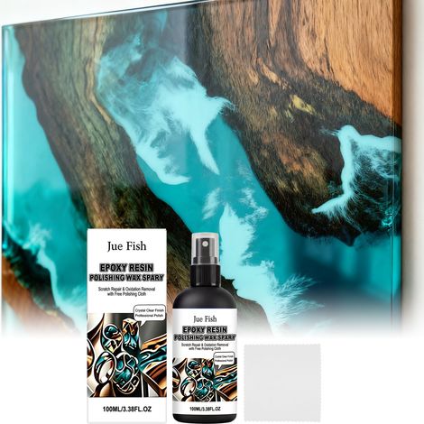 Epoxidharz-Polierspray zur Reinigung, Fleckenentfernung und täglichen Pflege von Harzprodukten – 100 ml + Handtuch -- DTEKGAZ (1/5)