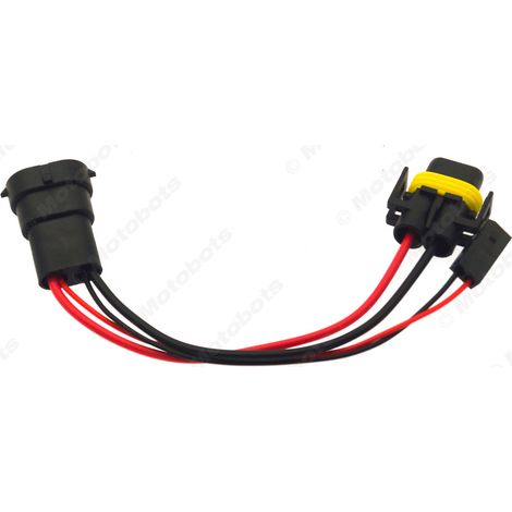 Câble adaptateur pour lampe LED/HID H11+5500 automobile, douille de lampe et câble de connexion pour lampe LED/HID. (1/4)