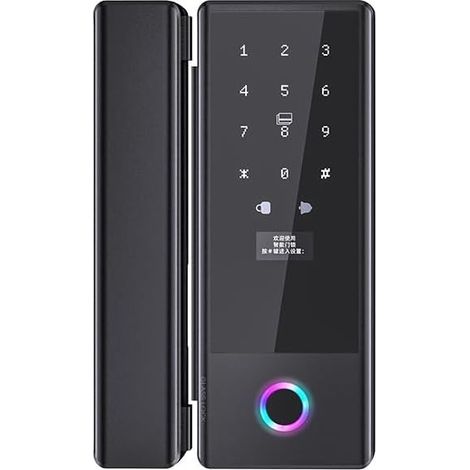 Serrure de porte intelligente Serrure Intellinte For Porte En Verre, Serrure Biométrique À Empreintes Digitales, TTlock Tuya Wifi, Serrure Électronique Numérique Sans Clé For Porte Coulissante ( Color (1/4)